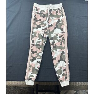GUESS Los Angeles Pink Camo Joggers Logo Tape Sweatpants Womens Small
